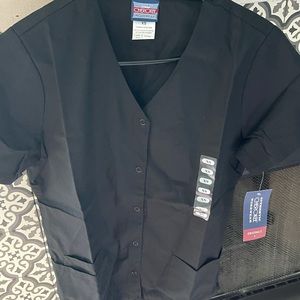 Cherokee Button front scrub top NWT